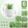 6 Packs Fake Plants Small Realistic Succulents Plants Artificial for Home Room Decor Indoor