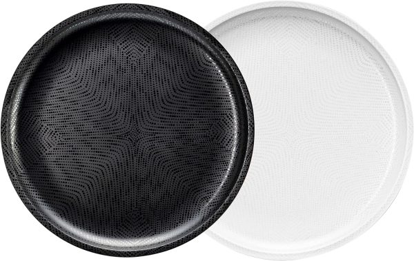 81RaPbwkH-L._AC_SL1500 12 Piece Melamine Dinnerware Set - Durable, Dishwasher Safe Blue Plates and Bowls - Dining, Parties, Camping Dish Set Blue Planet Collection