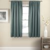 Modern Room Darkening Rod Pocket Window Curtain for Bedroom (1 Panel), 54 in x 54 in, Grey