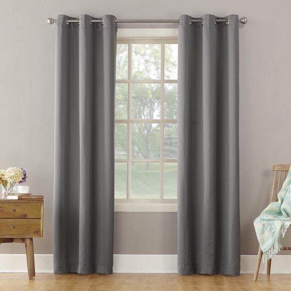 81U-Zb4JDZL._AC_SL1500 Energy Efficient Grommet Curtain Panel, 40" x 84", Mineral