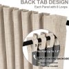 81W1gHb04jL._AC_SL1500 100% Blackout Curtains for Bedroom, Thermal Insulated Linen Blackout Curtains 96 Inch Length 2 Panels Set, Back Tab/Rod Pocket Room Darkening Curtains for Bedroom, Nursery -Oatmeal,W50 X L96