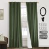 108 Inch Long Blackout Curtains & Drapes for Track System Pleated with Hooks Rings 2 Panels Set,Linen Black Out Back Tab 9FT Ceiling to Floor Length Curtains for Living Room,Cream Ivory