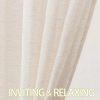 81XDx_Z5LeL._AC_SL1500 Linen Sheer Curtains 108inches Long for Living Room Flax Blend Retro Window Draperies for Bedroom Sheers Rod Pocket 52" w x 2Panel Natural