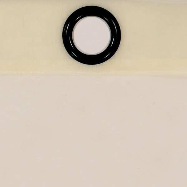 Odor Neutralizing Sheer Voile Grommet Window Curtain for Bedroom or Living Room (1 Panel), 59 in x 120 in, Ivory