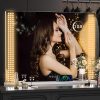 81eY2zdNPoL._AC_SL1500 Vanity Mirror with Lights, 10"×12" LED Makeup Mirror, Lighted Makeup Mirror with Lights, Smart Touch Control Dimmable 3 Modes Light 360°Rotation White