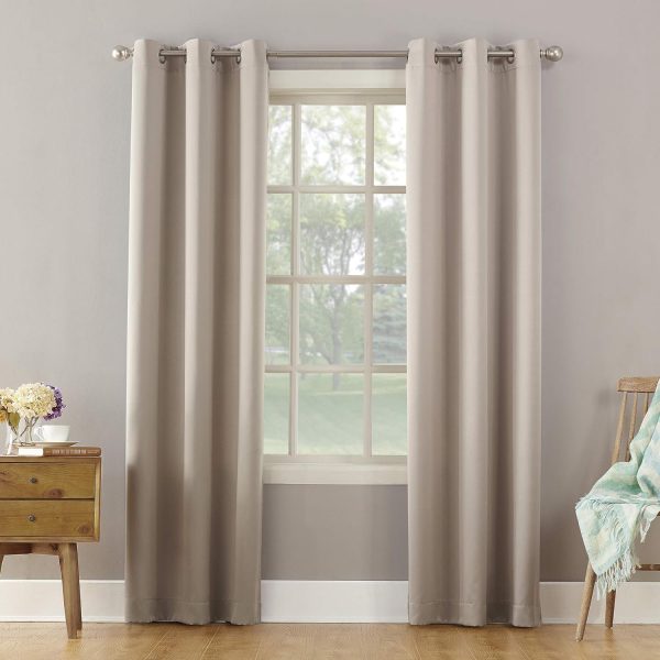81eq_KklSTL._AC_SL1500 Energy Efficient Grommet Curtain Panel, 40" x 84", Mineral