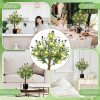 81grWiCCvZL._AC_SL1500 24 Inch Artificial Olive Tree Tall Faux Silk Olive Trees with LED String Lights Fake Potted Artificial Plants Indoor Outdoor for Home Office Table Decor