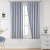 Natural Full Blackout Curtains Linen Blended Darkening Window Curtains 84 inch for Living Room Bedroom Thermal Insulated Pinch Pleat Drapes with Hooks 2 Panel 40"Wx84"L