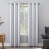 81i_tZUQTDL._AC_SL1500 Energy Saving Blackout Grommet Curtain Panel, 40" x 84", Dove White 2 Count (Pack of 1)