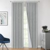 Natural Full Blackout Curtains Linen Blended Darkening Window Curtains 84 inch for Living Room Bedroom Thermal Insulated Pinch Pleat Drapes with Hooks 2 Panel 40"Wx84"L