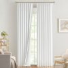 Natural Full Blackout Curtains Linen Blended Darkening Window Curtains 84 inch for Living Room Bedroom Thermal Insulated Pinch Pleat Drapes with Hooks 2 Panel 40"Wx84"L