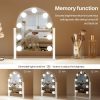 81jWrWyrPdL._AC_SL1500 Makeup Mirror with Lights, Vanity Mirror with Lights, Lighted Makeup Mirror, 3 Color Modes, Dimmable Light,360° Rotation