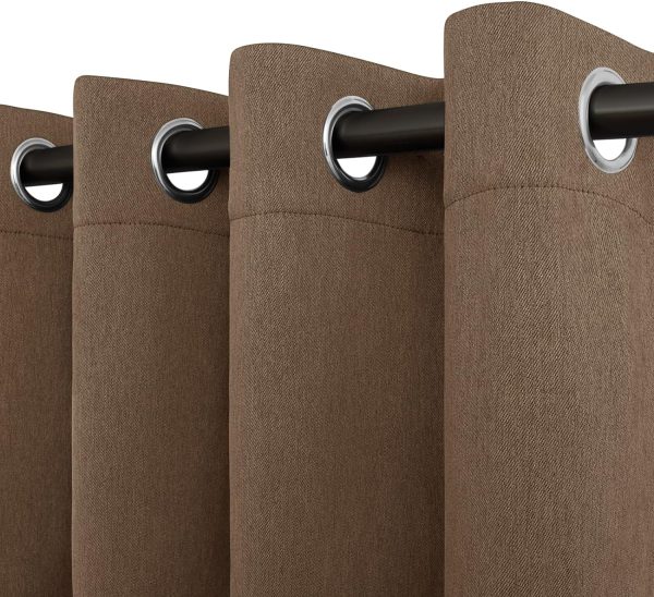 81je9vOCDAL._AC_SL1500 Linen Textured 100% Blackout Curtain 100x96 Inch Extra Wide Patio Sliding Door Curtain Solid Thermal Insulated Room Curtain for Bedroom, Living Room (1 Panel, White)