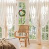 81otcPFQqmL._AC_SL1500 Linen Sheer Curtains 108inches Long for Living Room Flax Blend Retro Window Draperies for Bedroom Sheers Rod Pocket 52" w x 2Panel Natural