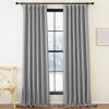 Faux Linen Curtains 90 inches Long for Doorway, Pinch Pleated Thick Room Darkening Window Treatments Noise Reducing Privacy for Living Room/Bedroom, Natural, W34 x L90, 2 Panels