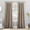 Energy Saving Blackout Tab Top Curtain Panel, 40" x 84", Blush Pink