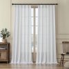 81trPusD5jL._AC_SL1500 Pleated Linen Curtains 96 Inches Long for Living Room 2 Panel Set, Semi Sheer Pinch Pleat Back Tab Drapes with Hooks Neutral Boho Light Filtering Curtain for Bedroom Window 8 Ft W38xL96