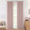 Natural Full Blackout Curtains Linen Blended Darkening Window Curtains 84 inch for Living Room Bedroom Thermal Insulated Pinch Pleat Drapes with Hooks 2 Panel 40"Wx84"L