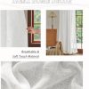81u1a7rtGeL._AC_SL1500 White Linen Sheer Curtains 96 Inch Length for Extra Wide Windows 84 Inch Width 2 Panel Back Tab Pocket Light Filter Semi Sheer Long Skinny Curtains for Living Room Rustic Farmhouse 8 FT Wide 84 x 96