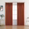 81uARWp_qxL._AC_SL1500 Pure White Pinch Pleat Curtain 52" W x 63" L Solid Thermal Insulated 50% Blackout Patio Door Curtain Panel Drape for Traverse Rod and Track with Tieback, (One Panel)
