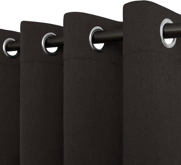 81wTYTEZFHL._AC_SL1500 Linen Textured 100% Blackout Curtain 100x96 Inch Extra Wide Patio Sliding Door Curtain Solid Thermal Insulated Room Curtain for Bedroom, Living Room (1 Panel, White)