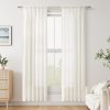 81xJ2TGehCL._AC_SL1500 Natural Linen Curtains 78 Inch Length for Living Room Bedroom 2 Panels Set Rod Pocket Light Filtering Semi Sheer Window Curtains 52 Inch Width Boho Farmhouse Linen Drapes Cream Ivory, W52xL78
