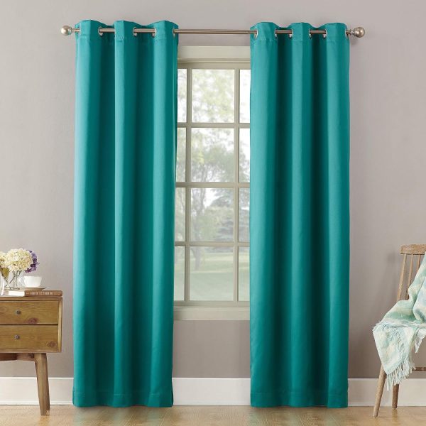 81xQvBlMelL._AC_SL1500 Energy Efficient Grommet Curtain Panel, 40" x 84", Mineral