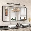 81xVwKtvqXL._AC_SL1500 22x30 Inch Bronze Bathroom Mirror for Vanity, Brushed Bronze Metal Frame Mirror for Wall, Rounded Rectangle Bronze Frame Mirror with Tempered Glass, Anti-Rust (Horizontal/Vertical)