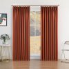 81yWvtqVIZL._AC_SL1500 Pure White Pinch Pleat Curtain 52" W x 63" L Solid Thermal Insulated 50% Blackout Patio Door Curtain Panel Drape for Traverse Rod and Track with Tieback, (One Panel)