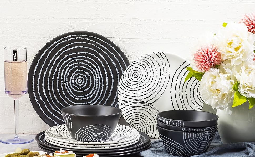dinnerware planet black plates