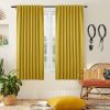 Blackout Curtains 96 Inches Long 2 Panel Set for Living Room,Black Out Room Darkening Thermal Pleated Back Tab Hooks Rings Pleat 8 FT Track Ceiling to Floor Length Curtains for Bedroom Window,Cream