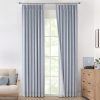 Natural Full Blackout Curtains Linen Blended Darkening Window Curtains 84 inch for Living Room Bedroom Thermal Insulated Pinch Pleat Drapes with Hooks 2 Panel 40"Wx84"L