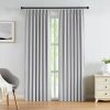 915pcCUqXcL._AC_SL1500 Linen Blended Pinch Pleated Drapes,Blackout and Thermal Insulated Noise Reducing Pleated Curtains for Bedroom Nursery,Backtab 108 Inches with 9 Hooks,40"x108", 1 Panel,Natural Beige
