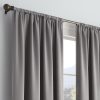 Modern Room Darkening Rod Pocket Window Curtain for Bedroom (1 Panel), 54 in x 54 in, Grey