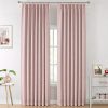 Natural Full Blackout Curtains Linen Blended Darkening Window Curtains 84 inch for Living Room Bedroom Thermal Insulated Pinch Pleat Drapes with Hooks 2 Panel 40"Wx84"L