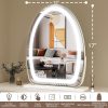 91mmS-x4mKL._AC_SL1500 Vanity Mirror with Lights, 17x13 inch LED Lighted Makeup Mirror, Large Makeup Mirror with Lights, Touch Sensor with 3-Color Lighting, Dimmable for Vanity Desk Tabletop, Bedroom