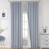 Natural Full Blackout Curtains Linen Blended Darkening Window Curtains 84 inch for Living Room Bedroom Thermal Insulated Pinch Pleat Drapes with Hooks 2 Panel 40"Wx84"L