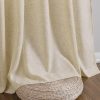 Linen Curtains 108 Inch Length for Living Room Bedroom 2 Panels Set Rod Pocket Light Filtering Semi Sheer Window Curtains 40 Inch Width Boho Farmhouse Linen Drapes Flax Beige Linen, W40xL108