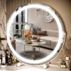 91zXHRJ0KaL._AC_SL1500 Vanity Mirror with Lights, 17x13 inch LED Lighted Makeup Mirror, Large Makeup Mirror with Lights, Touch Sensor with 3-Color Lighting, Dimmable for Vanity Desk Tabletop, Bedroom