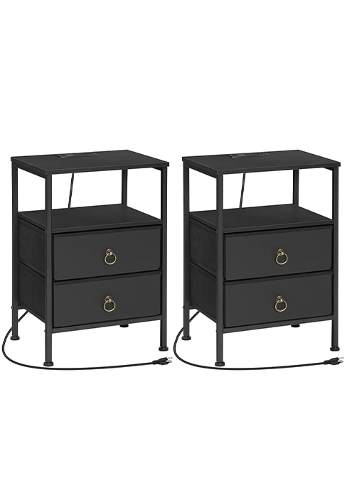 black nightstand