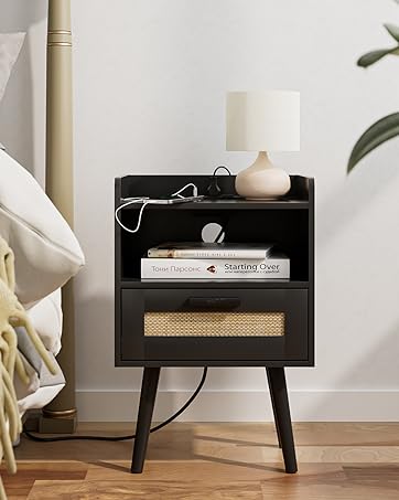 black nightstand