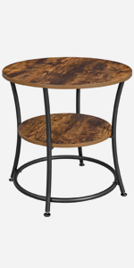 round side end table