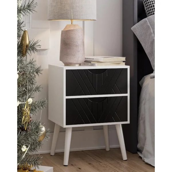 A-small-bedside-table-with-two-drawers-white-bedside-table-suitable-for-bedrooms-and-living-rooms_9e02ab1a-b4e7-4a0d-af59-eb48c5081aab A small bedside table with two drawers, white bedside table, suitable for bedrooms and living rooms