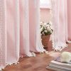 A1lez1VzsWL._AC_SL1500 Boho Curtains Semi-Blackout Window Curtains 84 Inch 2 Pannels for Living Room, Linen Tassels Farmhouse Curtains with Embroidery for Bedroom Rod Pocket Draperies 52" W x 84" L,Off White