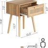 Bedroom-Nightstands-Wooden-Night-Stands-with-Rattan-Weaving-Drawer-Home-Bedside-End-Table-for-Storage_692cab67-74ab-4100-92b6-8d48a5317813 Bedroom Nightstands Wooden Night Stands with Rattan Weaving Drawer Home Bedside End Table for Storage