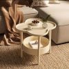 Four Leaf Clover Modern Minimalist Bedroom Sofa Edge Cabinet Bedside Table Cream Style Table Storage Table Small Coffee Table