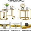 Gold-Nesting-Coffee-Table-Set-of-2-Small-Glass-Round-Nesting-Tables-for-Living-Room-Bedroom_5e0564c4-4db6-40c2-a72c-ee7056afdacf Gold Nesting Coffee Table Set of 2, Small Glass Round Nesting Tables for Living Room Bedroom, Accent Tea Table with Metal Frame