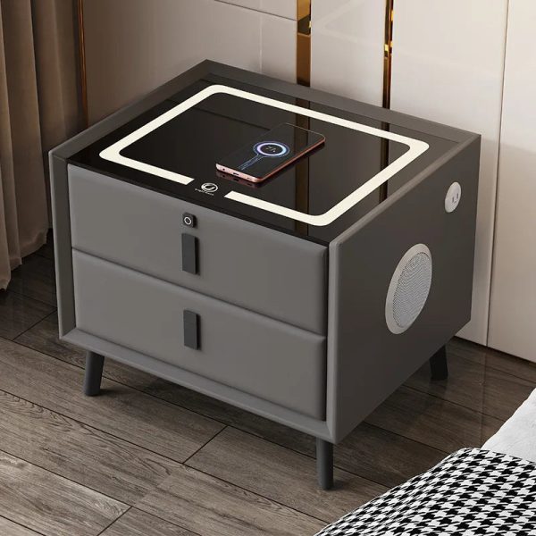 Modern-Style-Intelligent-Bedside-Table-2-Drawers-Faux-Leather-Nightstands-with-Wireless-Charging-Bluetooth-Speaker-Side_8639f3bf-1d1a-444b-8fdc-341c015c305a Modern Style Intelligent Bedside Table 2 Drawers Faux Leather Nightstands with Wireless Charging Bluetooth Speaker Side Cabinet