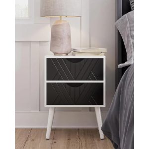 Nightstand-Small-Bedside-Table-with-Two-Drawers-Bedside-Furniture-Mid-Century-Modern-End-Table-with-for Nightstand,Small Bedside Table with Two Drawers,Bedside Furniture,Mid-Century Modern End Table with for Bedroom,Living Room