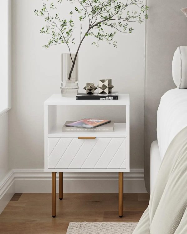 Nightstand-Small-Bedside-Table-with-Two-Drawers-Bedside-Furniture-Mid-Century-Modern-End-Table-with-for_dcc6ece9-4b5d-4d49-8da4-c0ae6ac887f3 Nightstand,Small Bedside Table with Two Drawers,Bedside Furniture,Mid-Century Modern End Table with for Bedroom,Living Room